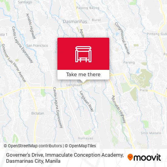 Governer's Drive, Immaculate Conception Academy, Dasmarinas City map