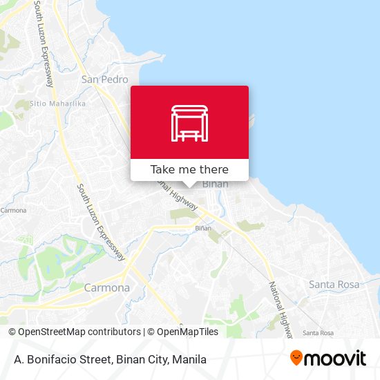 A. Bonifacio Street, Binan City map