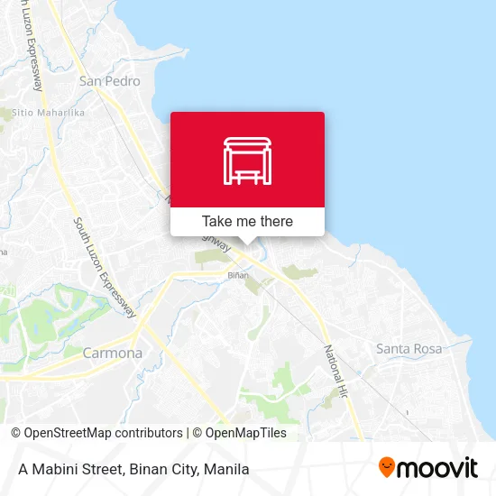 A Mabini Street, Binan City map
