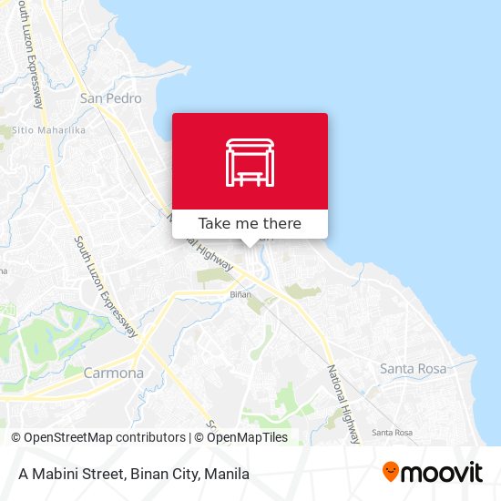 A Mabini Street, Binan City map