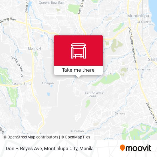 Don P. Reyes Ave, Montinlupa City map