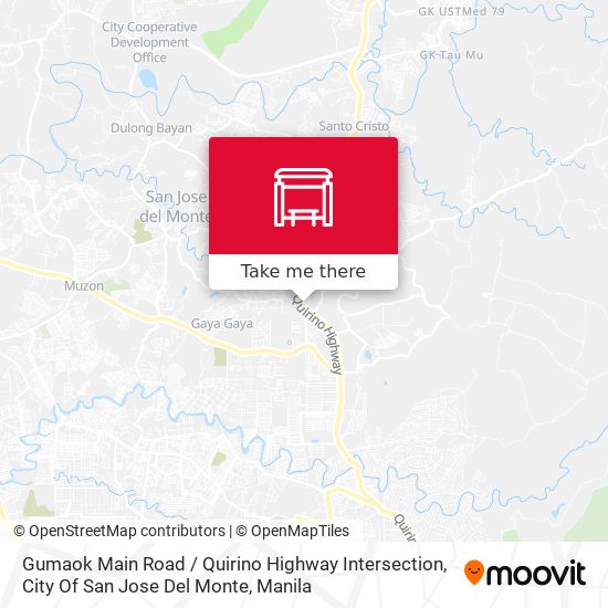 Gumaok Main Road / Quirino Highway Intersection, City Of San Jose Del Monte map