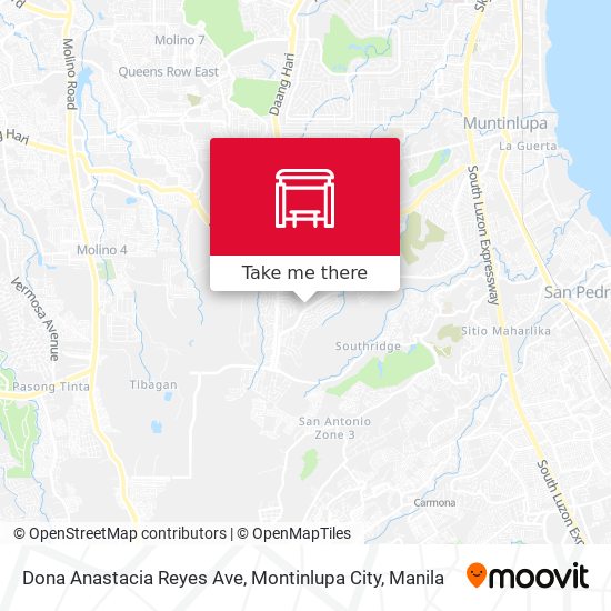 Dona Anastacia Reyes Ave, Montinlupa City map