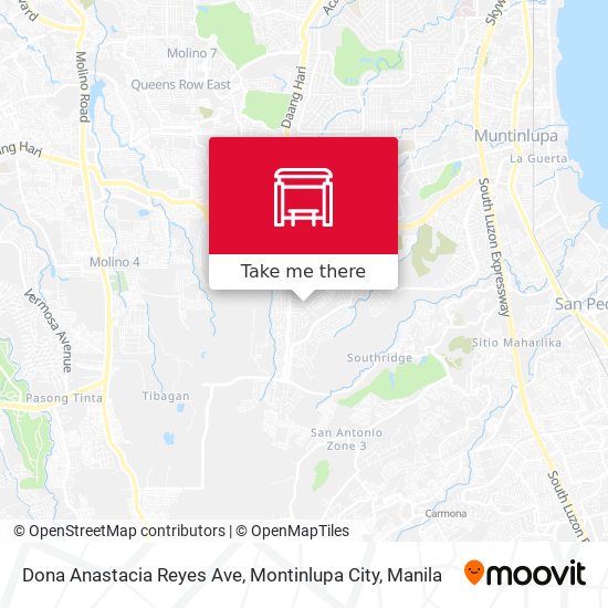 Dona Anastacia Reyes Ave, Montinlupa City map