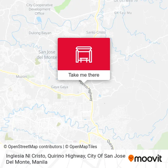Inglesia Nl Cristo, Quirino Highway, City Of San Jose Del Monte map