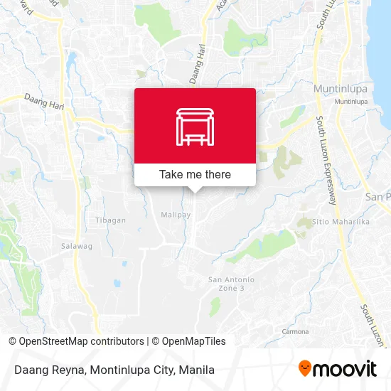 Daang Reyna, Montinlupa City map