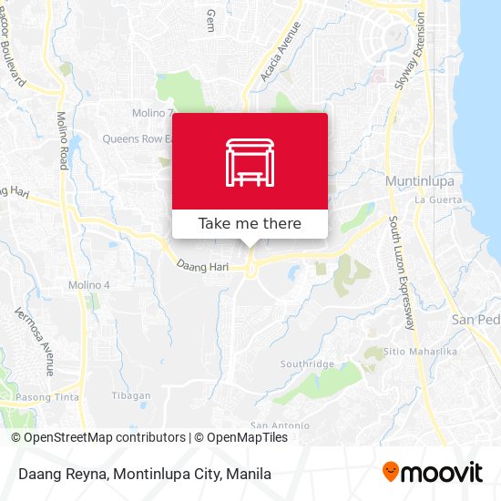 Daang Reyna, Montinlupa City map