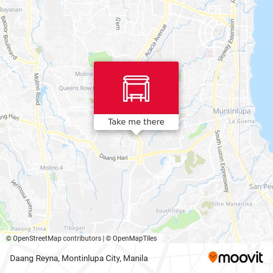 Daang Reyna, Montinlupa City map