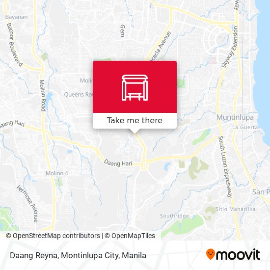 Daang Reyna, Montinlupa City map