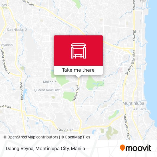 Daang Reyna, Montinlupa City map