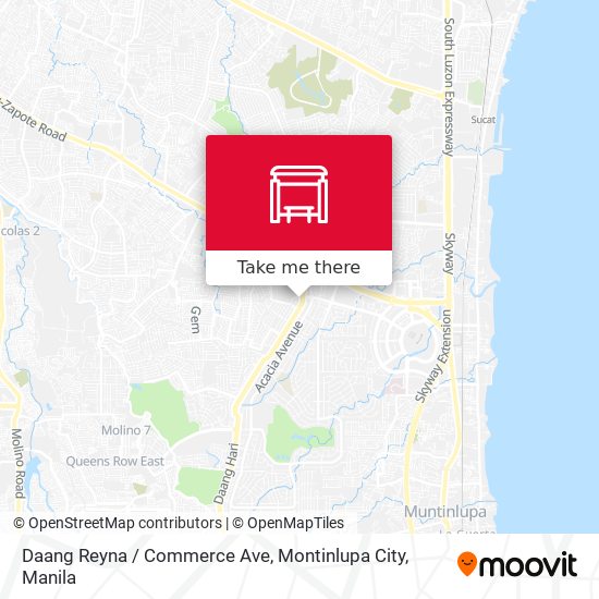 Daang Reyna / Commerce Ave, Montinlupa City map