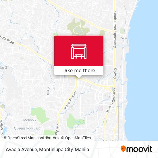 Avacia Avenue, Montinlupa City map