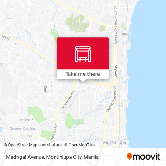 Madrigal Avenue, Montinlupa City map