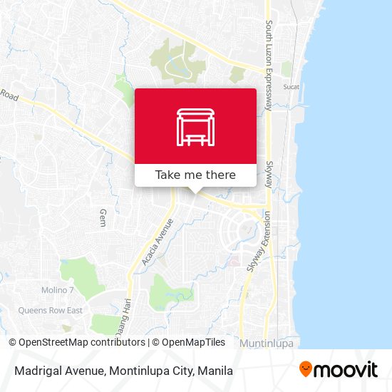 Madrigal Avenue, Montinlupa City map