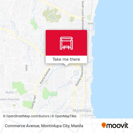 Commerce Avenue, Montinlupa City map