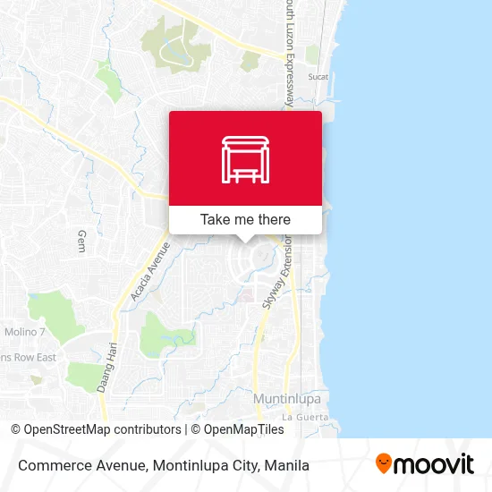 Commerce Avenue, Montinlupa City map