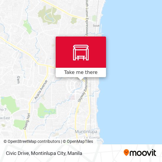 Civic Drive, Montinlupa City map