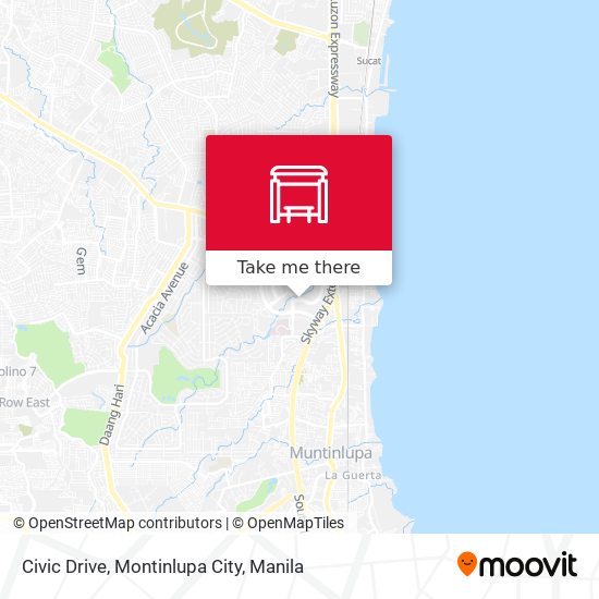 Civic Drive, Montinlupa City map