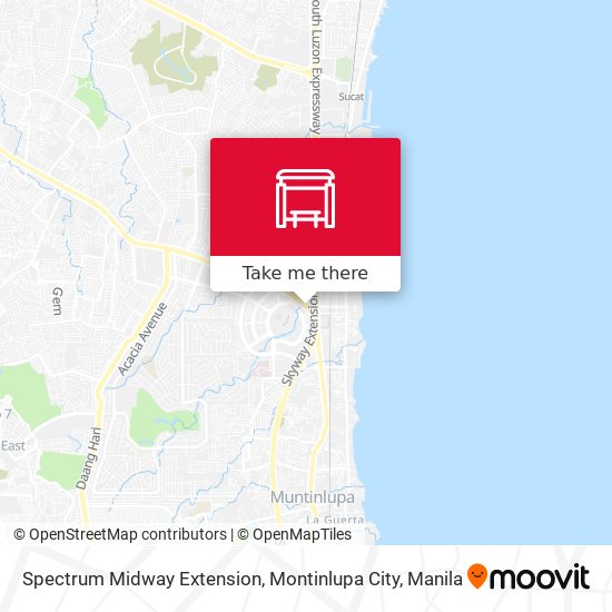 Spectrum Midway Extension, Montinlupa City map