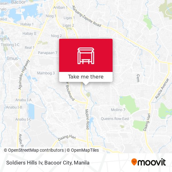 Soldiers Hills Iv, Bacoor City map