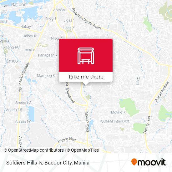 Soldiers Hills Iv, Bacoor City map