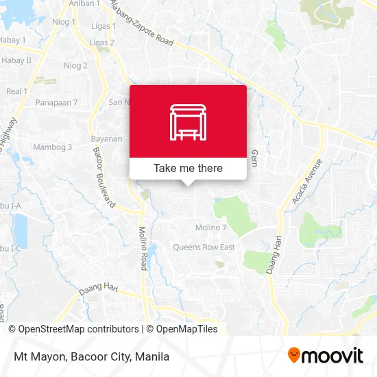 Mt Mayon, Bacoor City map