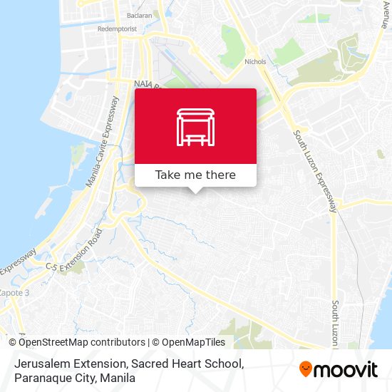 Jerusalem Extension, Sacred Heart School, Paranaque City map