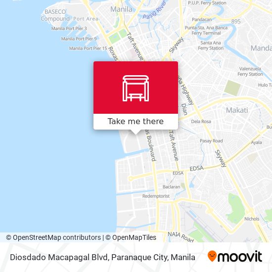 Diosdado Macapagal Blvd, Paranaque City map