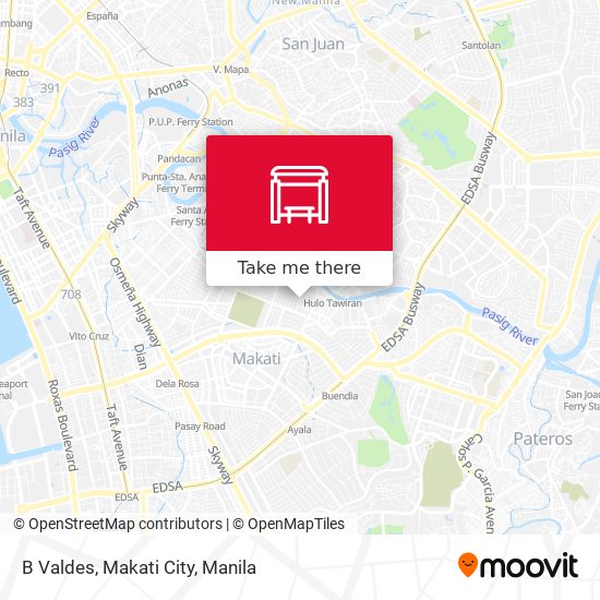 B Valdes, Makati City map