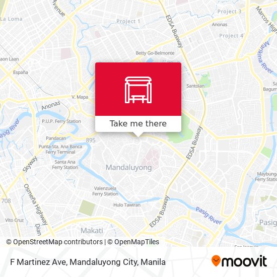 F Martinez Ave, Mandaluyong City map