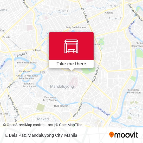 E Dela Paz, Mandaluyong City map