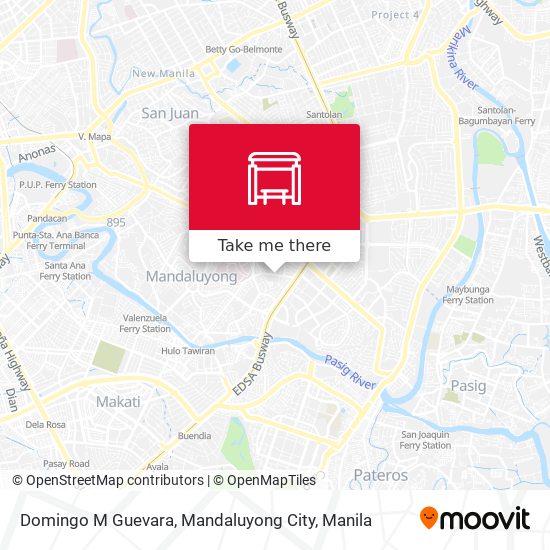 Domingo M Guevara, Mandaluyong City map