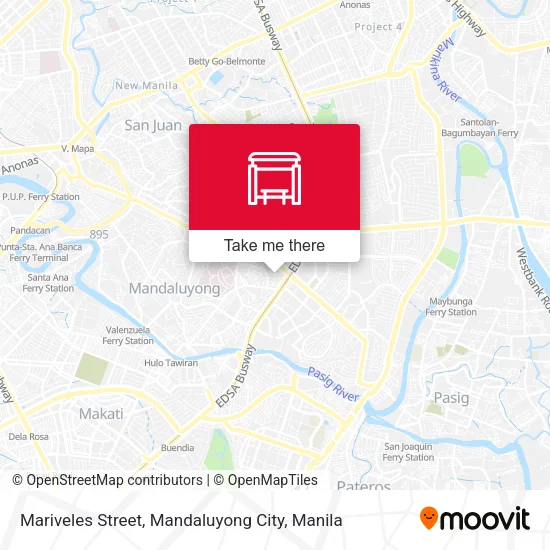 Mariveles Street, Mandaluyong City map