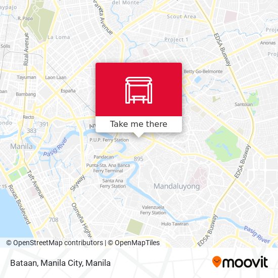 Bataan, Manila City map