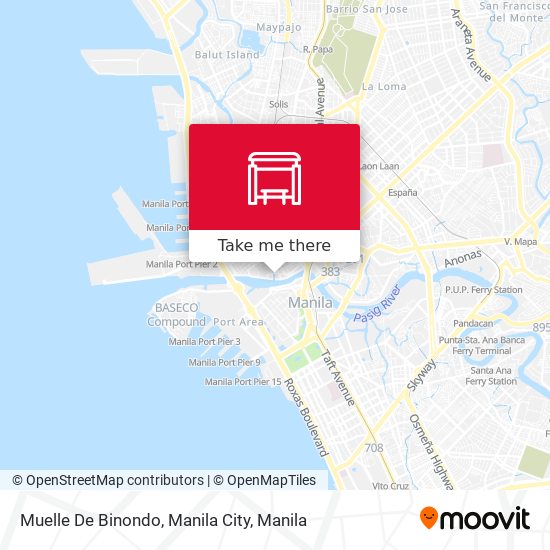 Muelle De Binondo, Manila City map