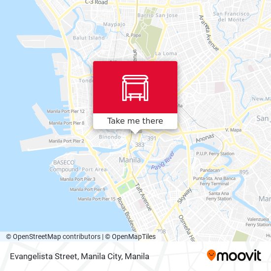 Evangelista Street, Manila City map
