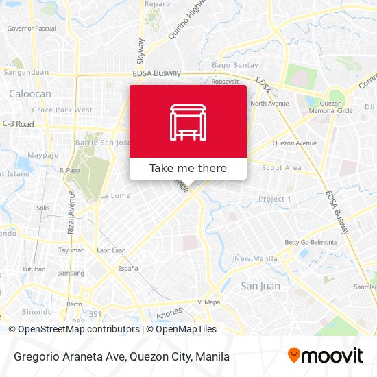 Gregorio Araneta Ave, Quezon City map