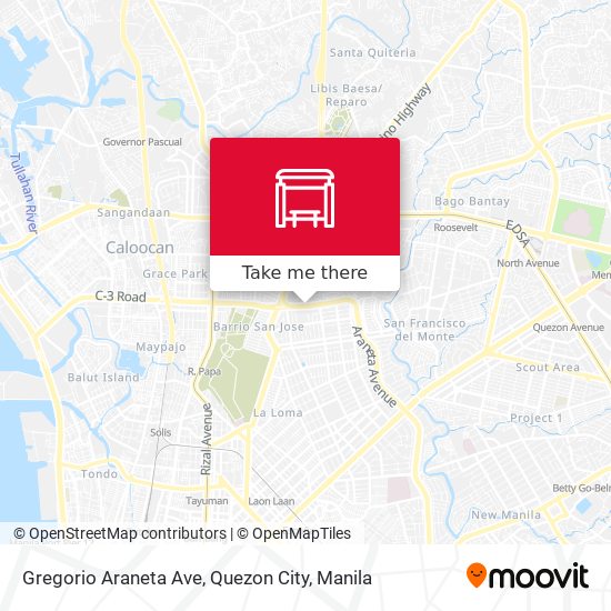 Gregorio Araneta Ave, Quezon City map