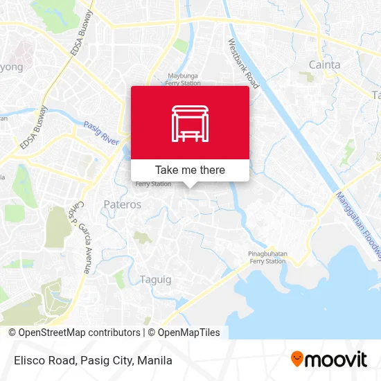 Elisco Road, Pasig City map