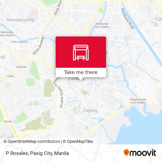 P Rosales, Pasig City map