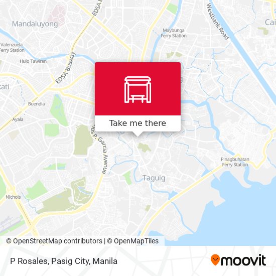 P Rosales, Pasig City map