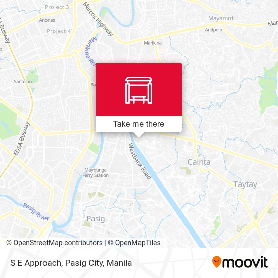 S E Approach, Pasig City map