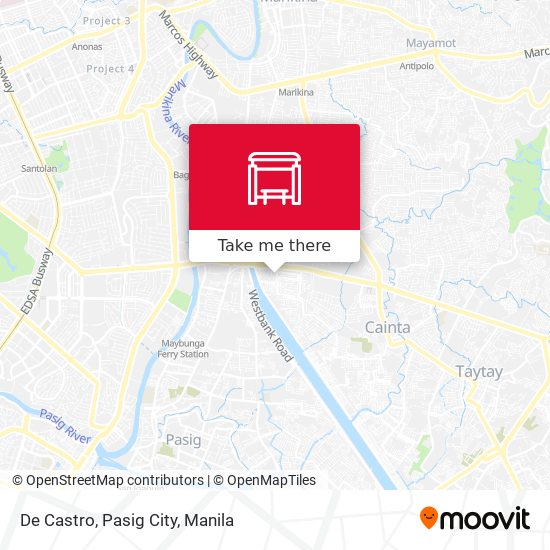 De Castro, Pasig City map