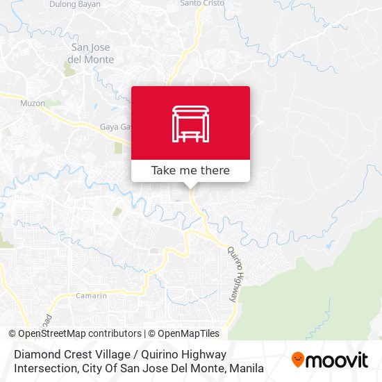 Diamond Crest Village / Quirino Highway Intersection, City Of San Jose Del Monte map