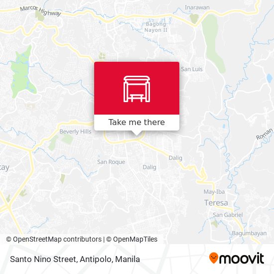 Santo Nino Street, Antipolo map