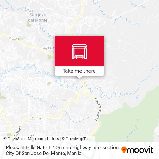 Pleasant Hills Gate 1 / Quirino Highway Intersection, City Of San Jose Del Monte map