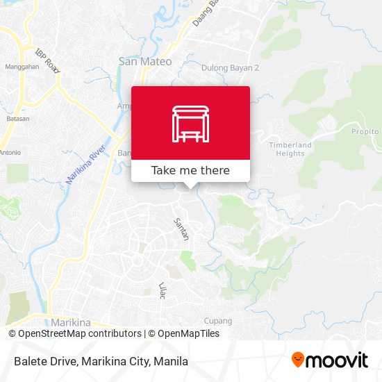 Balete Drive, Marikina City map