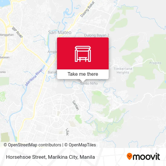 Horsehsoe Street, Marikina City map