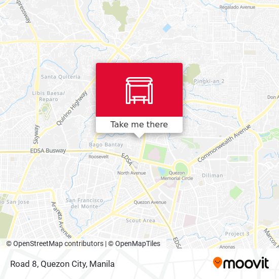 Road 8, Quezon City map