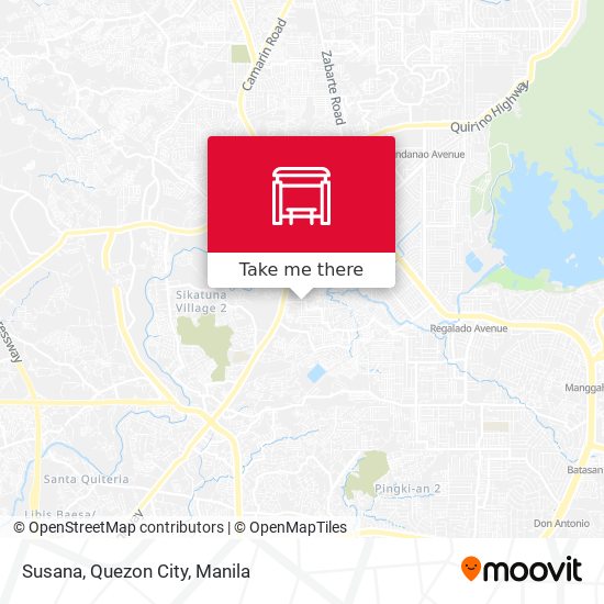 Susana, Quezon City map